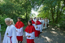 Festgottesdienst zum 1.000 Todestag des Heiligen Heimerads auf dem Hasunger Berg (Foto: Karl-Franz Thiede)